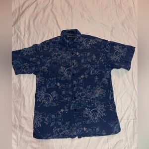Weekenders Blue Casual Button Down Shirt